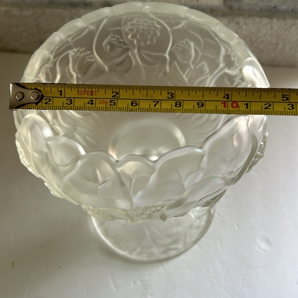 Fenton Satin Glass Compote - Picture 5 of 5